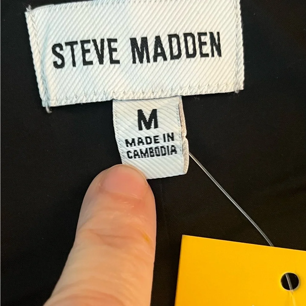 NWT Steve Madden Women's Vest Black Sz M - Picture 8 of 11